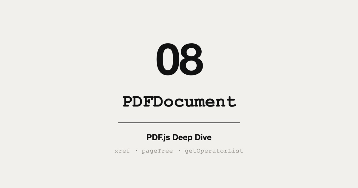 PDF.js 深入浅出 8: Document 与 Page